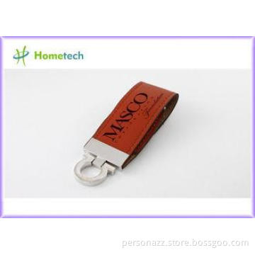PU Leather USB Flash Disk , Waistband Flash Drive